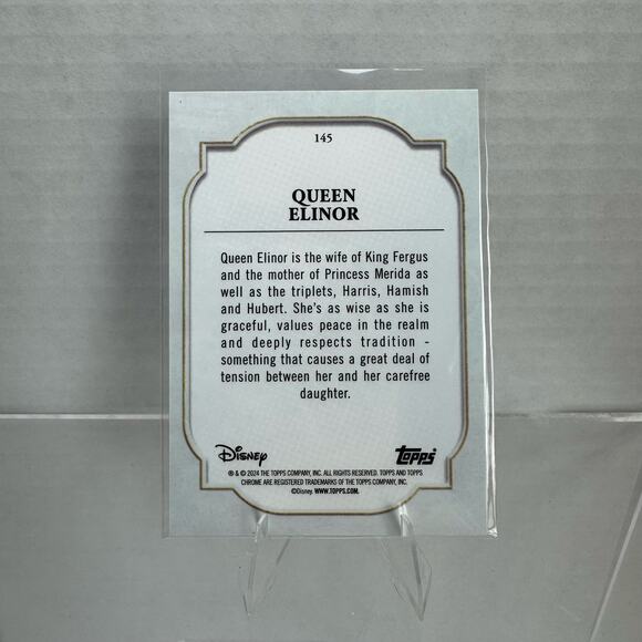 Disney Topps Chrome 2024 Queen Elinor Black and White Speckle /101 - Picture 7 of 7